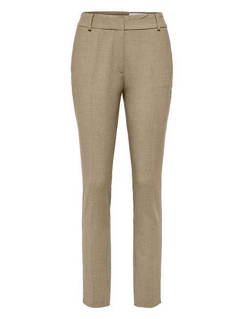 Se Selected Femme Slfrita Mw Slim Pant Camel Mlg B Noos Selected Femme Beige ved Booztlet