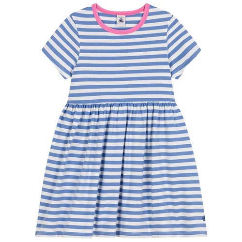 Se Petit Bateau Stribet Kjole Blå | Blå | 5 years ved Babyshop