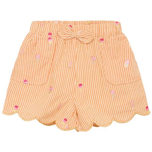 Se Hust&Claire Hana Stribet Shorts Rose Morn | Lyserød | 98 cm ved Babyshop