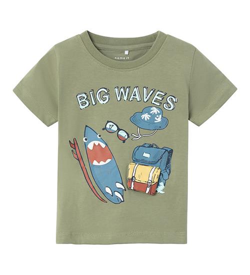 Se Name It Name It T-Shirt - NmmHug - Oil Green ved KidsWorld