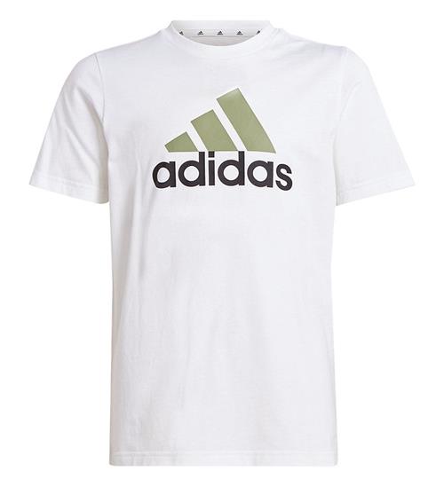 Se adidas Performance T-shirt - U BL 2 - Hvid/GrÃ¸n ved KidsWorld