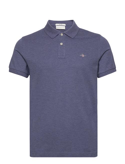 Se GANT Slim Shield Ss Pique Polo GANT Navy ved Booztlet