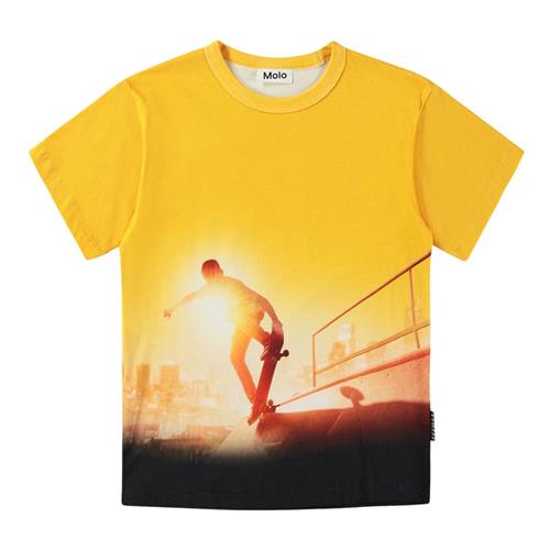 Molo GOTS Riley T-shirt Sunny Skaters | Gul | 92 cm