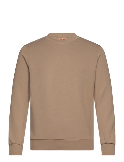 Se Mos Mosh Gallery Mmgabel Crew Neck Sweat Mos Mosh Gallery Brown ved Booztlet