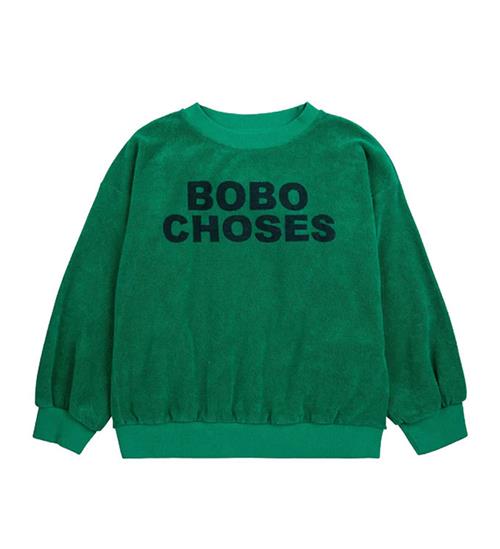 Se Bobo Choses Bobo Choses Sweatshirt - Terry - Green ved KidsWorld