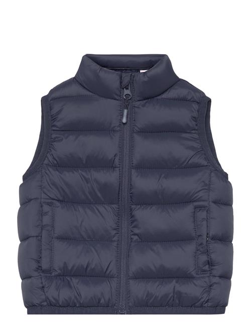 Mango Quilted Gilet Mango Navy