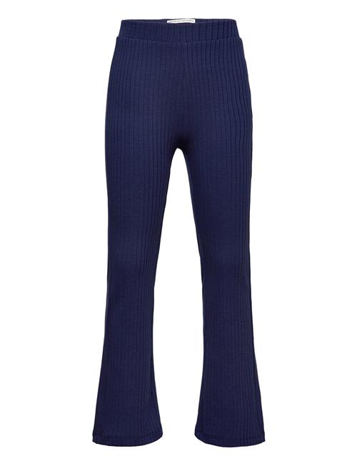 Se Tom Tailor Flared Rib Leggings Tom Tailor Blue ved Booztlet