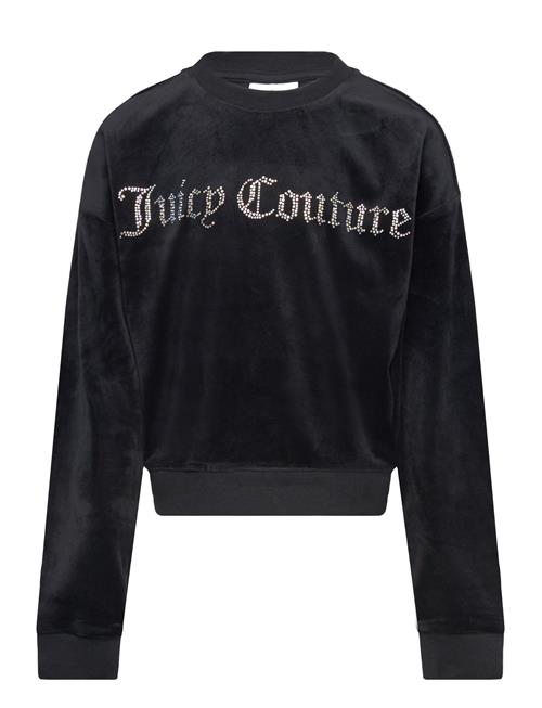 Se Juicy Couture Diamante Velour Crew Juicy Couture Black ved Booztlet