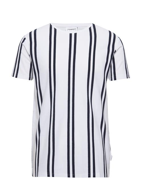 Se Lindbergh Striped Piqué Tee S/S Lindbergh White ved Booztlet