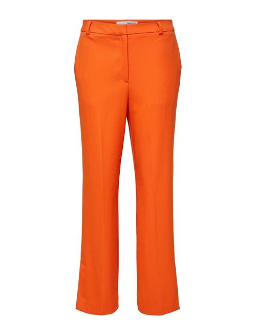 Selected Femme Slfmyla-Mynella Hw Straight Pant Curve Selected Femme Orange