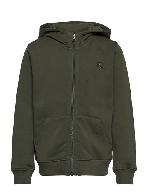 Knowledge Cotton Apparel Badge Zip Hood Sweat - Gots/Vegan Knowledge Cotton Apparel Khaki