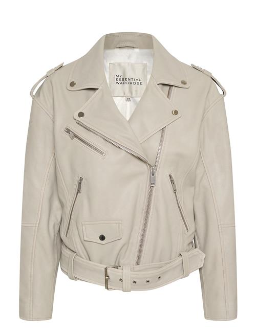 My Essential Wardrobe Mwgilo Leather Jacket My Essential Wardrobe Cream