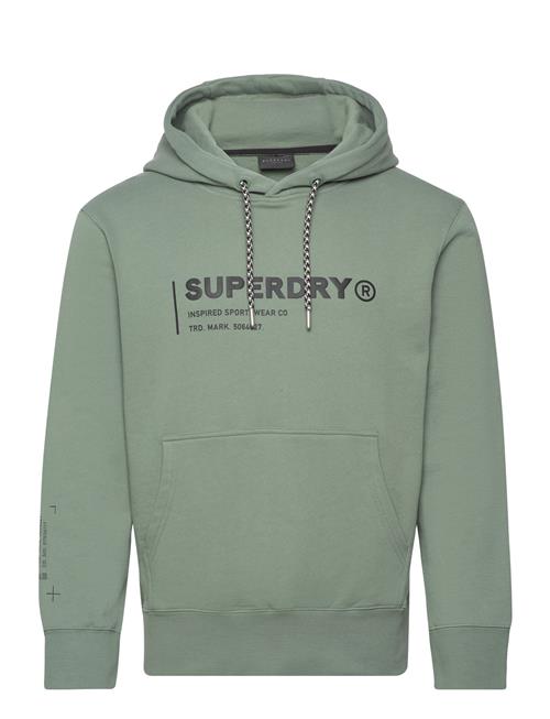 Se Superdry Sport Utility Sport Logo Loose Hood Superdry Sport Khaki ved Booztlet