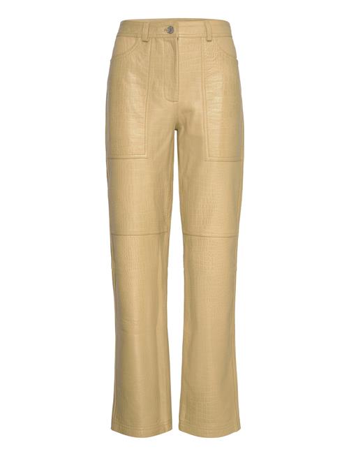 Se Stella Nova Leather Pants Stella Nova Yellow ved Booztlet