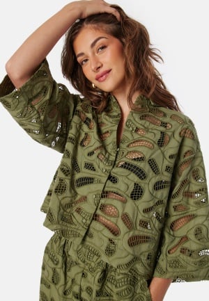 SELECTED FEMME Slfallia Broderi Shirt Olive 38