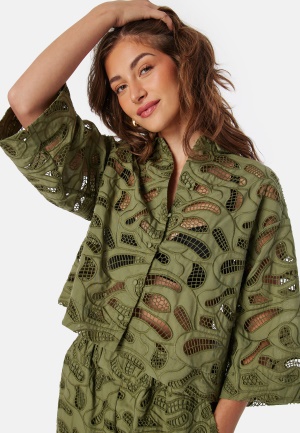 SELECTED FEMME Slfallia Broderi Shirt Olive 40