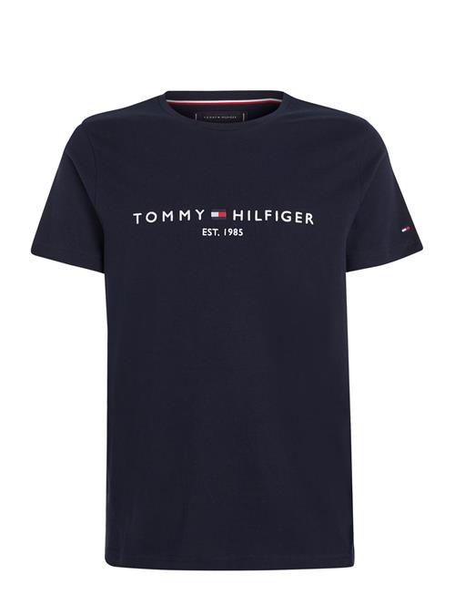 Se Tommy Hilfiger Core Tommy Logo Tee Tommy Hilfiger Navy ved Booztlet