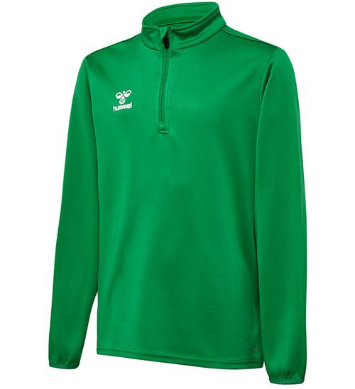 Se Hummel Teamsport Hummel Bluse - HmlEssential Half Zip - Jelly Bean ved KidsWorld