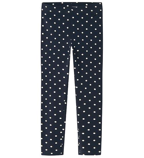 Se Name It Leggings - NmfVivian - Dark Sapphire m. Prikker ved KidsWorld