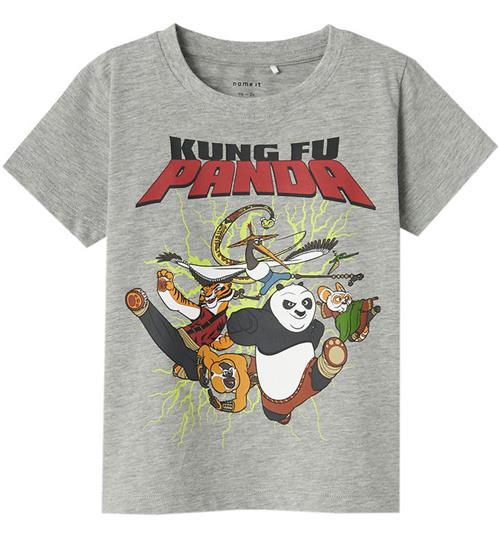 Name It Name It T-Shirt - NmmJac Kung Fu Panda - Grey Melange