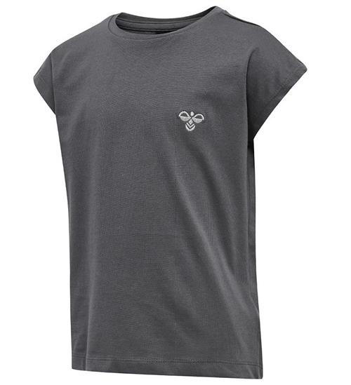 Se Hummel T-shirt - hmlDiza - GrÃ¥ ved KidsWorld