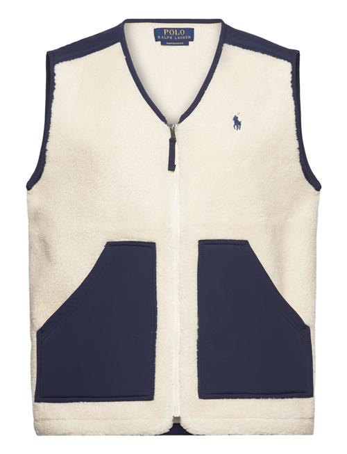 Se Polo Ralph Lauren Wind-Blocking Hybrid Vest Polo Ralph Lauren Cream ved Booztlet