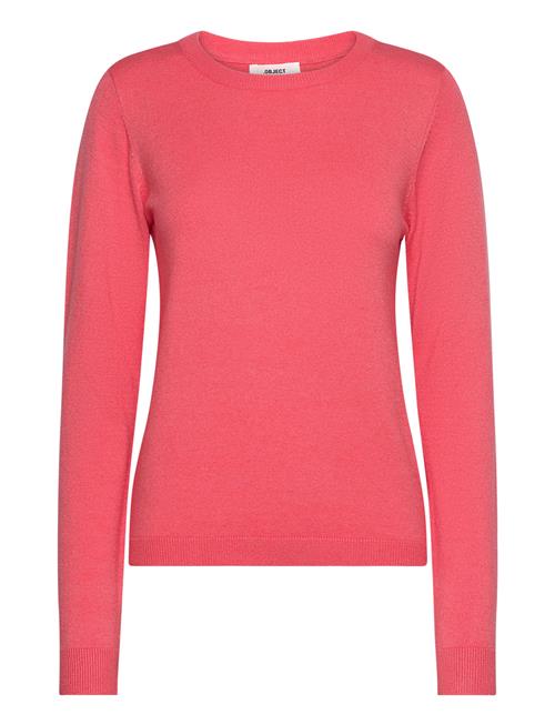 Object Objthess L/S O-Neck Knit Pullover Object Coral