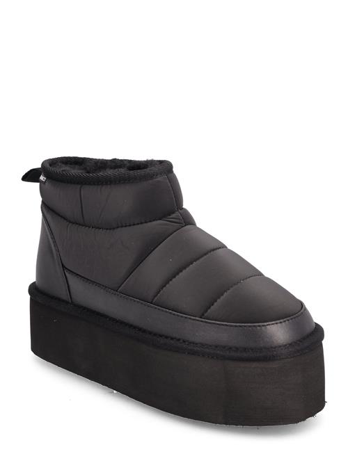 Se Bianco Biasnow Flatform Quilted Nylon Bianco Black ved Booztlet