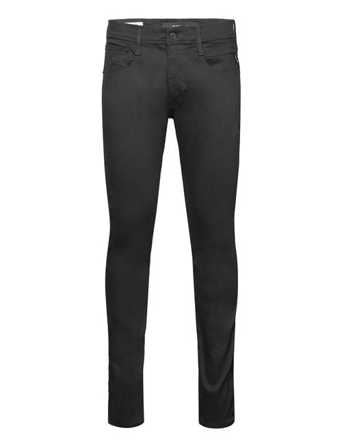 Se Replay Anbass Trousers Slim Forever Dark Replay Black ved Booztlet