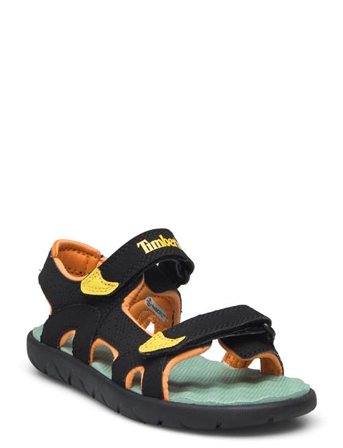 Se Timberland Perkins Row Backstrap Sandal Black W Medium Yellow Timberland Patterned ved Booztlet