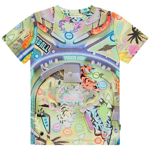 Se Molo GOTS Ralphie T-shirt Pinball | Grønn | 152 cm ved Babyshop