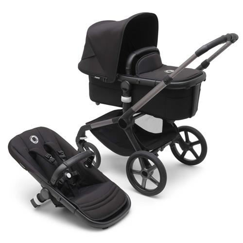 Bugaboo Fox 5 Complete Klapvogn Graphite/Midnight Black | Sort | 0-3