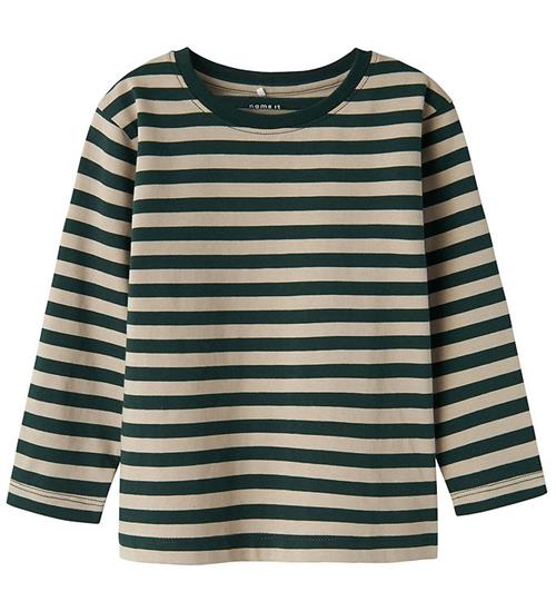 Se Name It Bluse - Noos - NmmSalmo - Pure Cashmere/Y/D Stripe ved KidsWorld