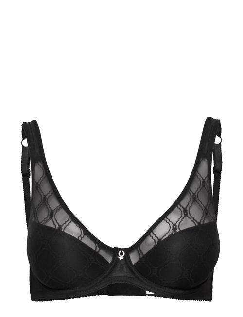 Abecita Rita H,Wire Bra White Abecita Black