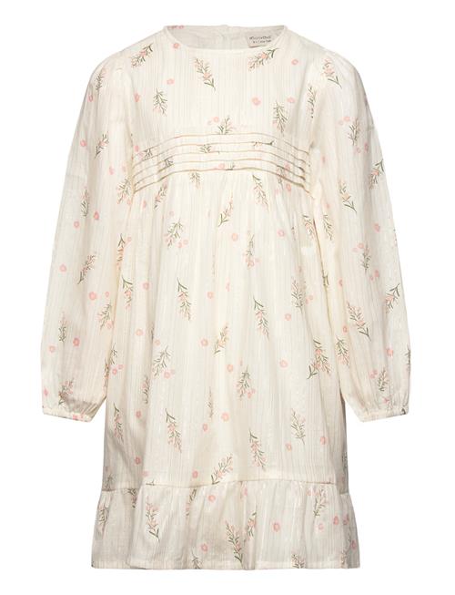 Minymo Dress Ls Aop W. Lining Minymo Cream