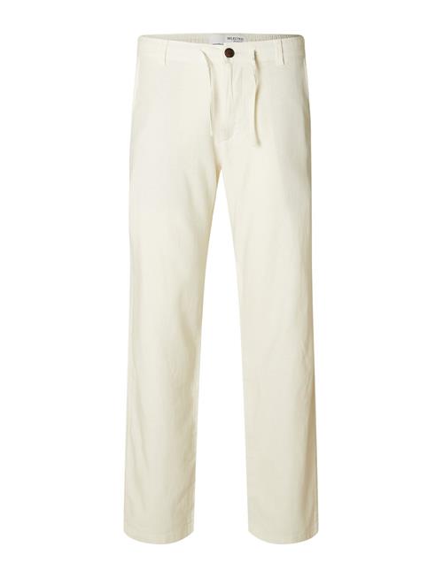 Selected Homme Slh196-Straight-Brody Linen Pant Ex Selected Homme White