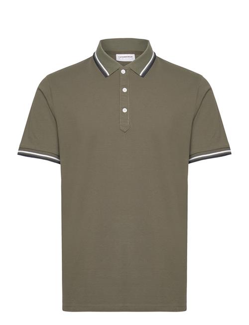 Se Lindbergh Polo Shirt W?. Contrast Piping Lindbergh Khaki ved Booztlet