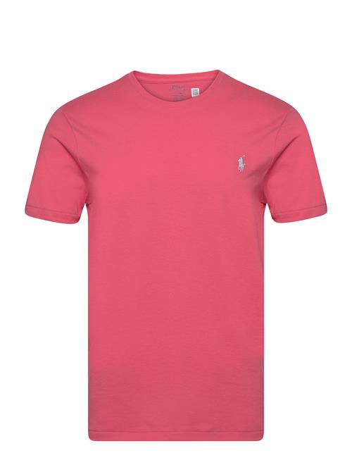 Custom Slim Fit Jersey Crewneck T-Shirt Polo Ralph Lauren Coral