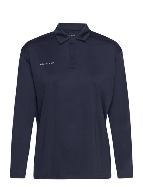 Se Röhnisch Corinne Long Sleeve Poloshirt Röhnisch Navy ved Booztlet