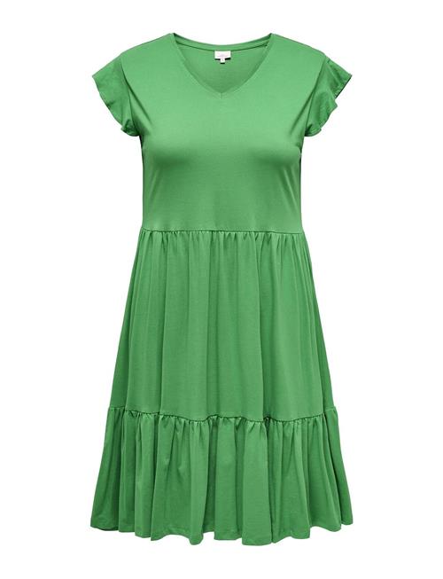 ONLY Carmakoma Carmay Cap Sleeves Frill Dress Jrs ONLY Carmakoma Green