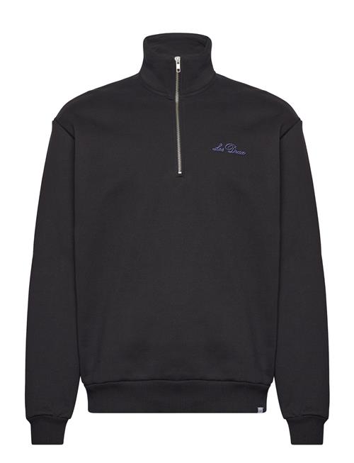 Les Deux Crew Half-Zip Sweatshirt Les Deux Black