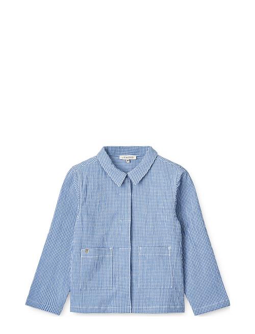 Liewood Kory Seersucker Check Shirt Liewood Blue