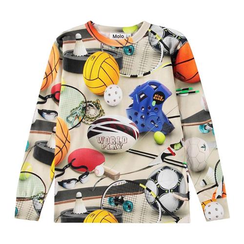 Se Molo GOTS Rill Langærmet T-shirt Sports Mix |  | 92 cm ved Babyshop