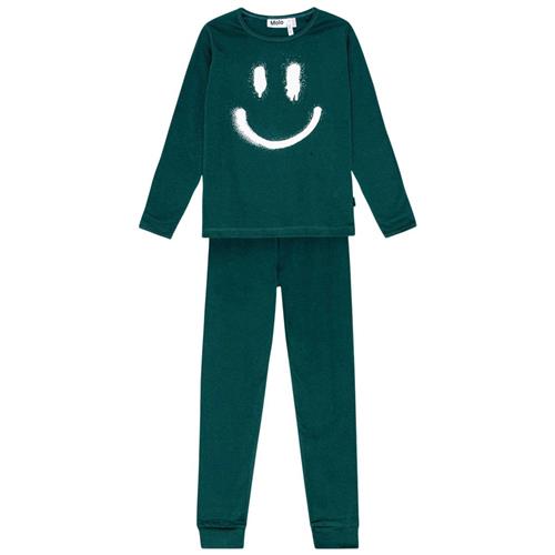 Se Molo GOTS Lue Pyjamas Ponderosa Pine | Grønn | 92 cm ved Babyshop