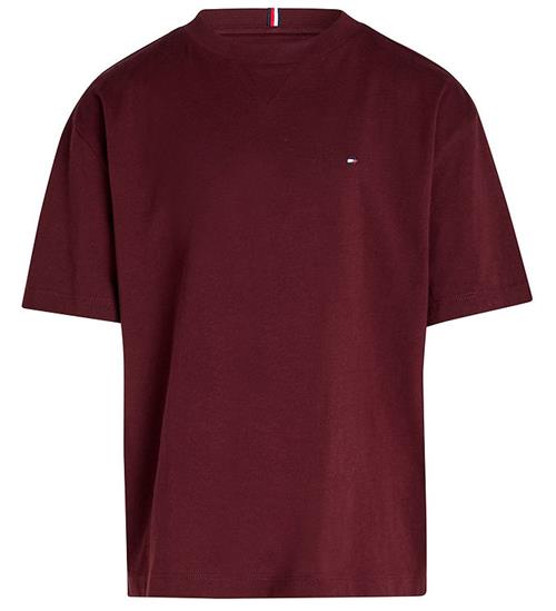 Se Tommy Hilfiger T-shirt - Essential - Deep Rouge ved KidsWorld