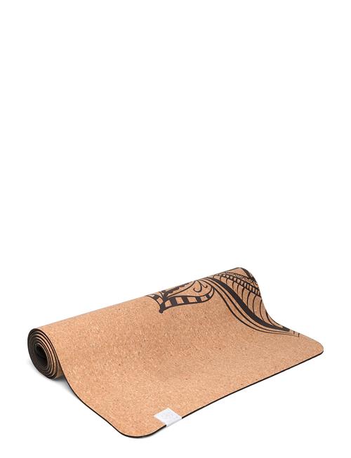 Se Gaiam Gaiam Printed Cork Mandala Yoga Mat Performance Gaiam Beige ved Booztlet