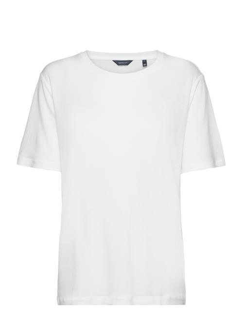 Se GANT Drape Ss T-Shirt GANT White ved Booztlet