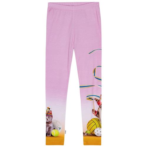 Molo GOTS Niki Leggings Sporty Cats | Lyserød | 92 cm