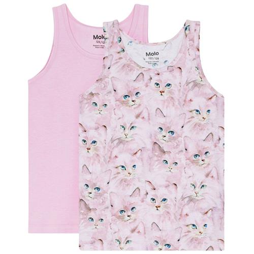 Molo 2-pak GOTS Jeanie Tanktoppe Kitten Lavender | Lyserød | 98/104 cm