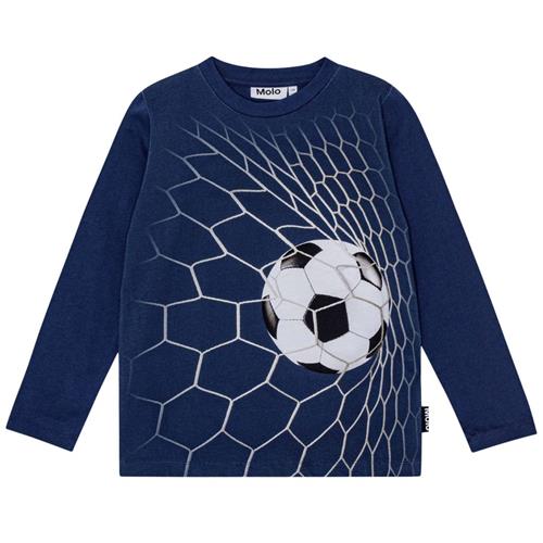 Molo GOTS Reif Langærmet T-shirt Goal Blue | Blå | 98 cm